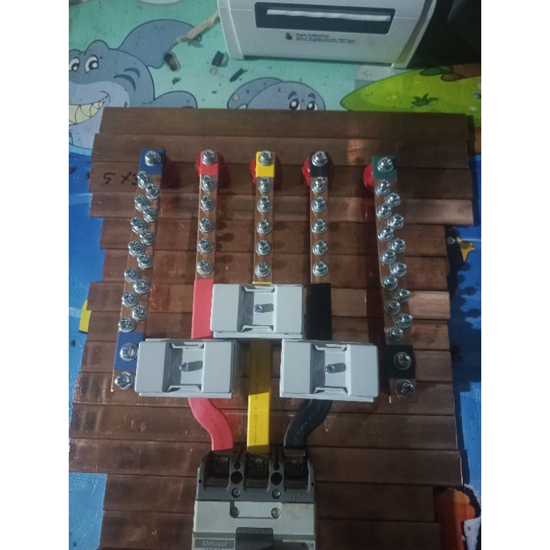 Jual BUSBAR 3×15 RSTN + GROUND PANJANG 25 CM UNTUK MCCB 30A/100A ...