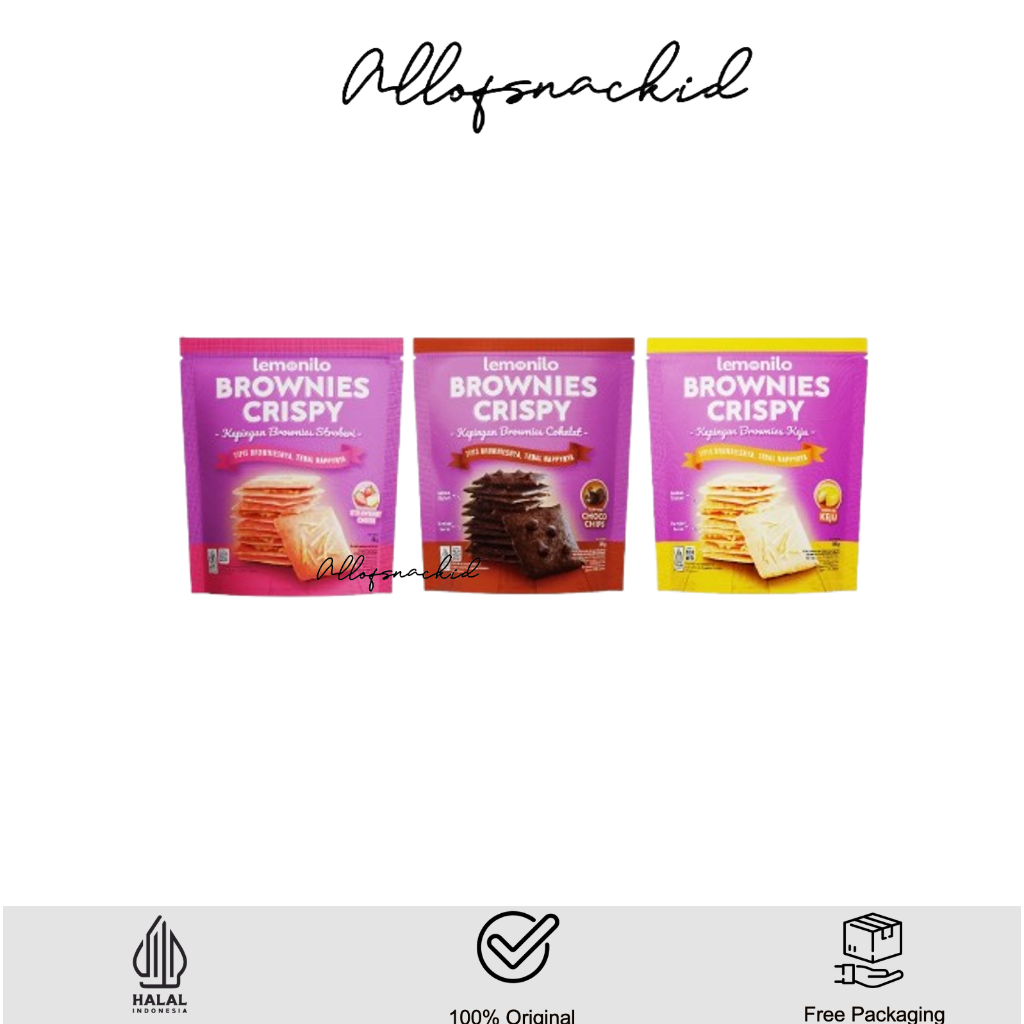Jual Lemonilo - Brownies Crispy - Kepingan Brownies Coklat - Chocochips ...