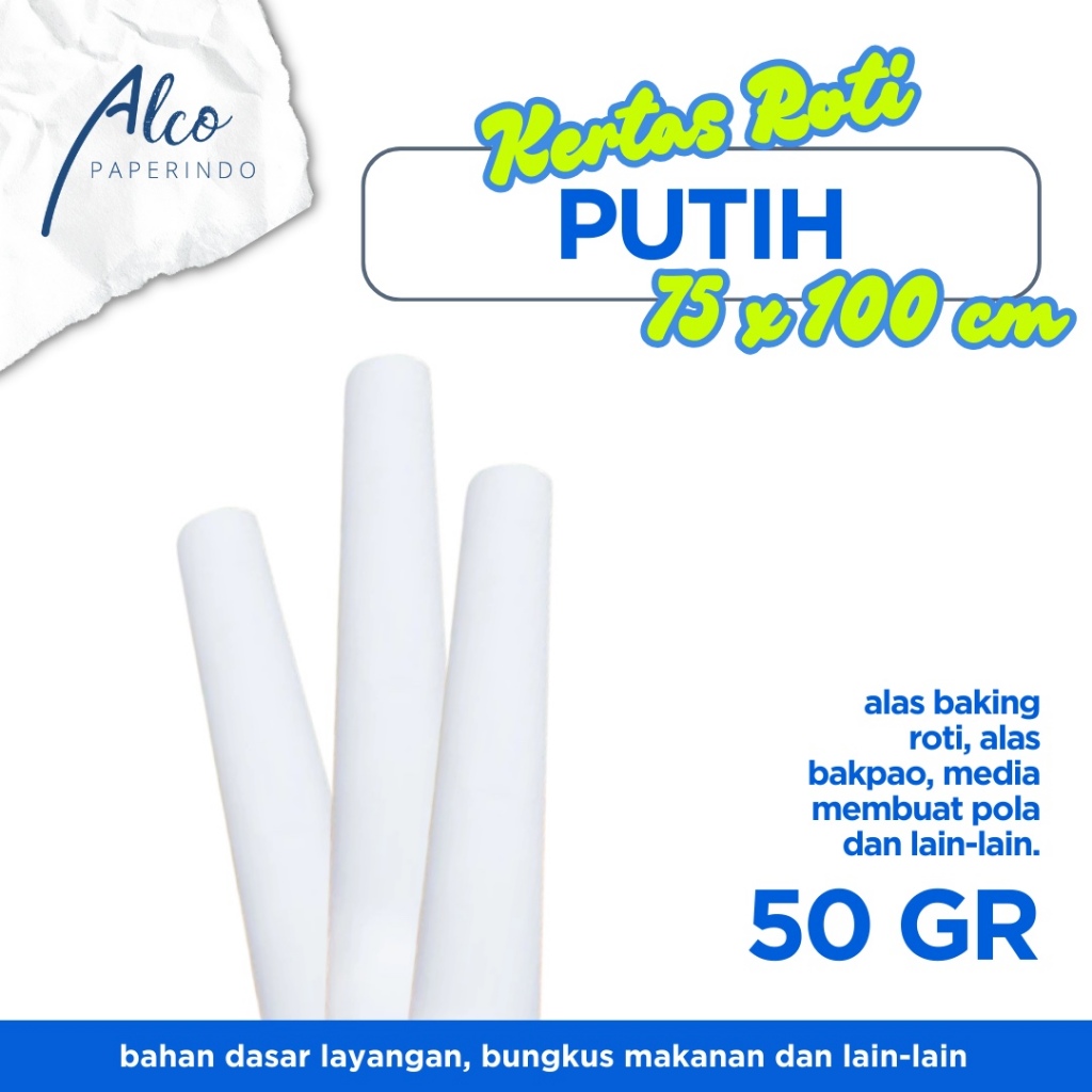 Jual ( 1 PAK 500 LBR ) Kertas Roti 50 gr Baking Paper Anti Lengket ...