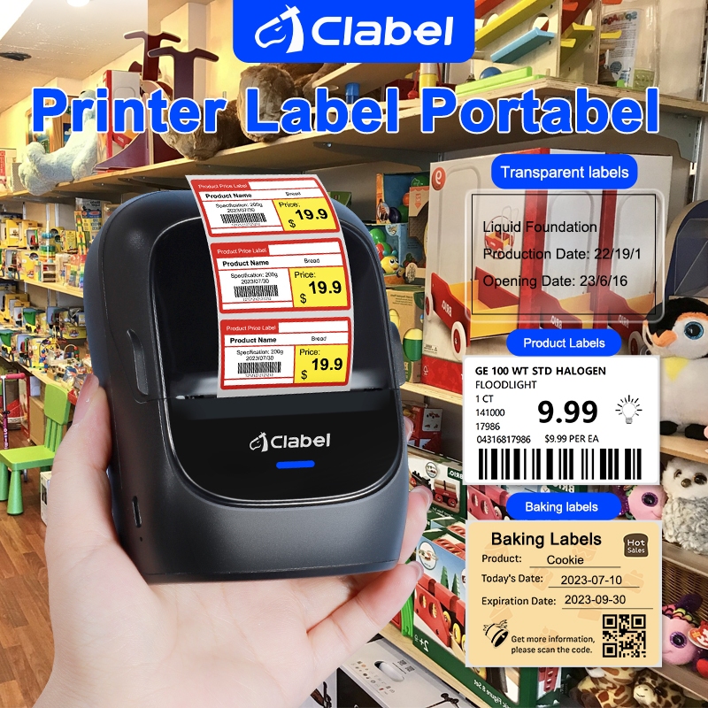 Jual Clabel 221B Printer Label Printer Thermal Pembuat Label Portabel ...