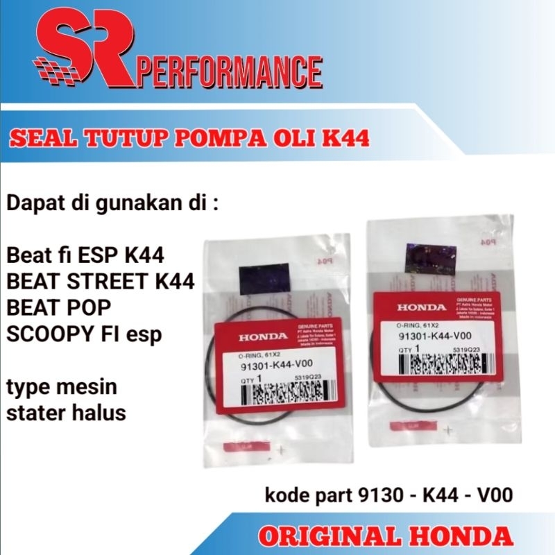  Jual Seal tutup pompa oli beat esp scoopy esp K44 K81 ORIGINAL AHM 