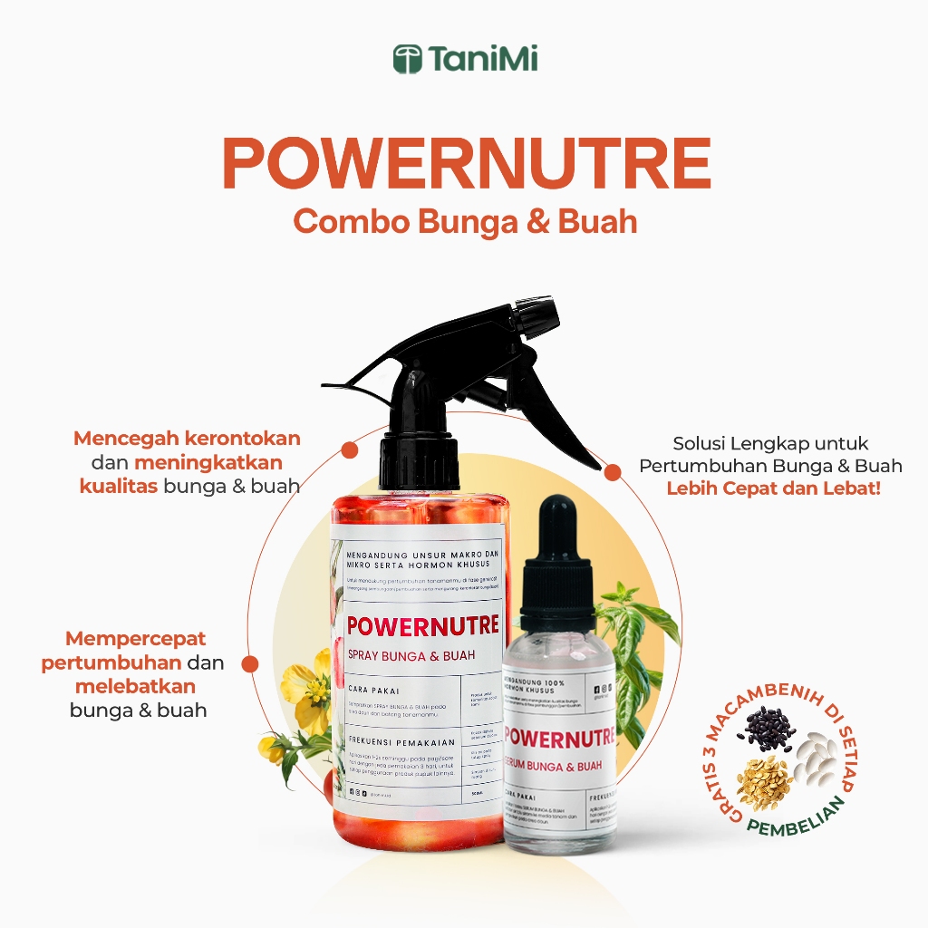 Jual TANIMI - [2 PCS] BUNDLING Pupuk Cair Penumbuh dan Pelebat Bunga ...
