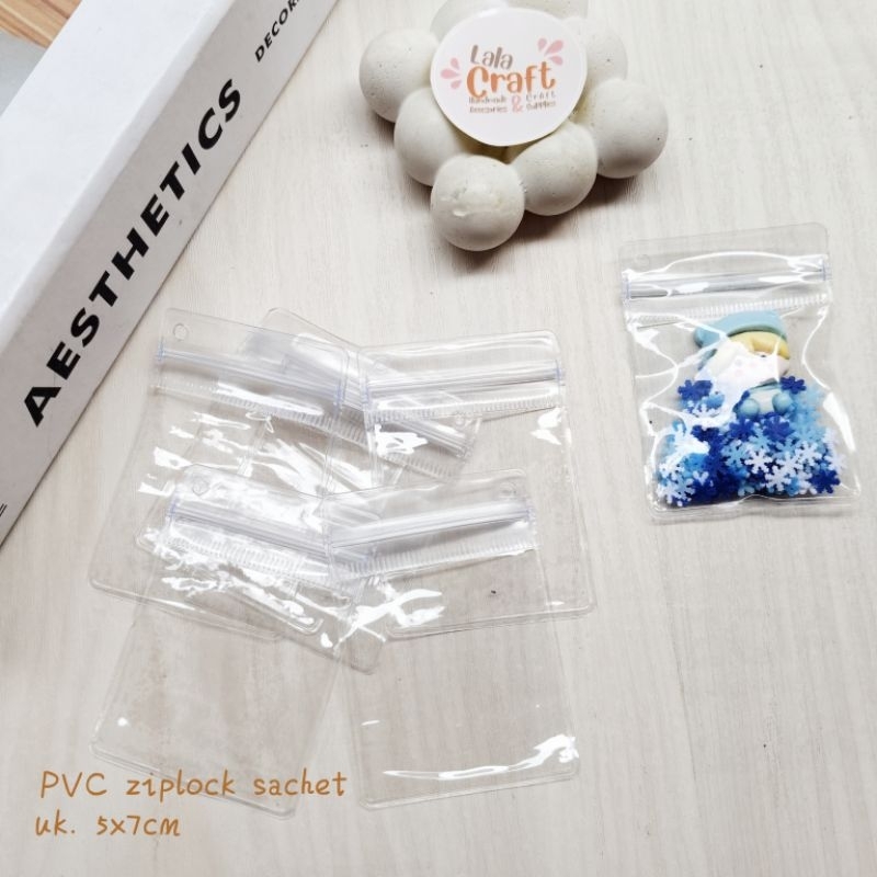 Jual Plastik PVC Ziplock Sachet untuk Gantungan kunci | Shopee Indonesia