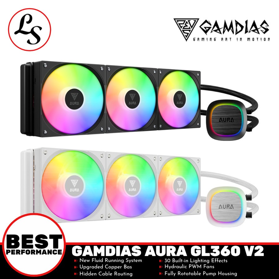 Jual GAMDIAS AIO CPU COOLER Aura GL360 V2 | Shopee Indonesia