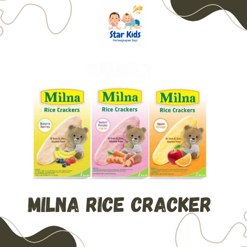 Jual Milna rice crackers 20 gram berbagai varian | Shopee Indonesia
