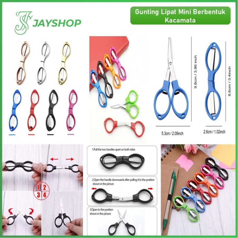 Jual Gunting Lipat Mini Portable Gunting Lipat Travel Scissors Bentuk ...