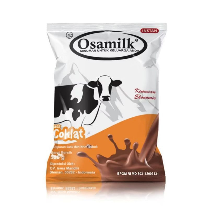 Jual Susu Osamilk Rasa Coklat 500 Gram Susu Sapi Bubuk Murni Susu ...