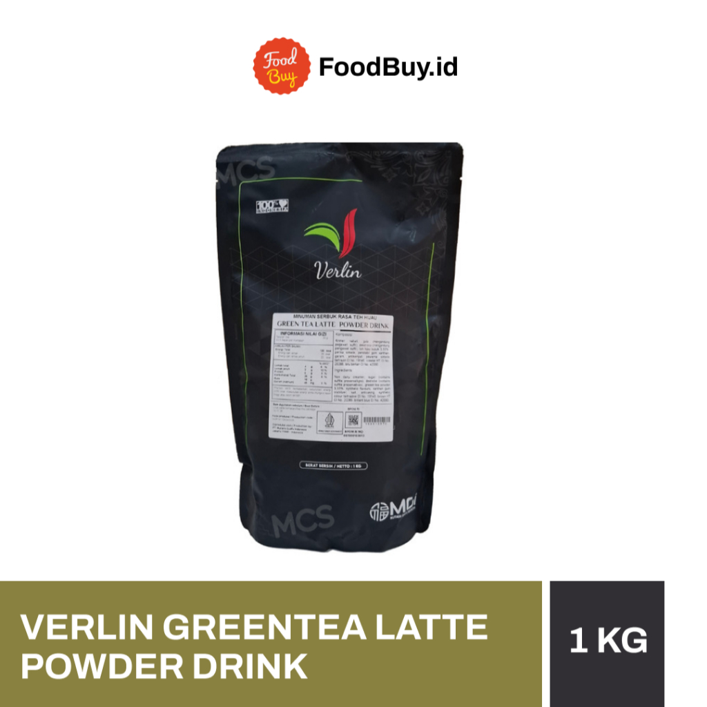Jual Verlin Powder Drink Green Tea Latte 1kg | Shopee Indonesia