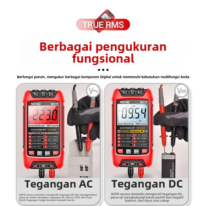 Jual ANENG SZ01 Multimeter Digital LCD Layar dengan Backlight 6000 ...
