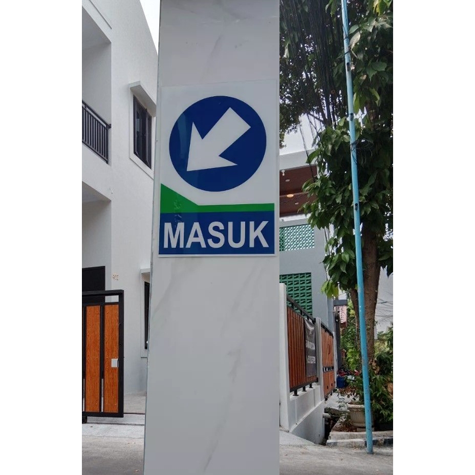 Jual Rambu Petunjuk Masuk - Keluar | Rambu Lalu Lintas Masuk Keluar ...