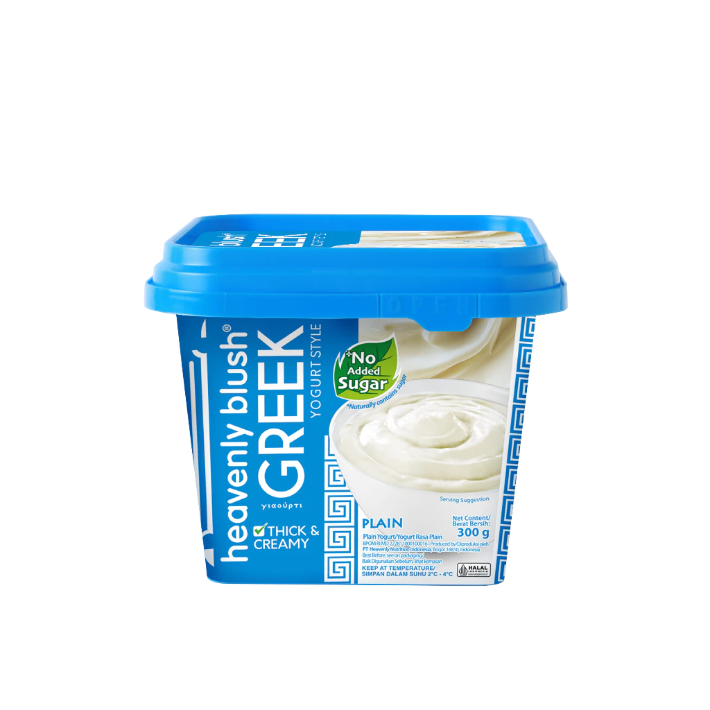 Heavenly Blush Greek Yogurt Plain 300ml untuk menu diet sehat