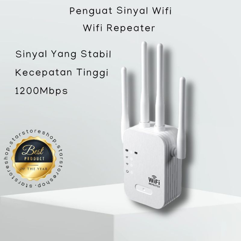 Jual Penguat Sinyal Wifi 300M WIFI Repeater Wireless Wifi Range ...