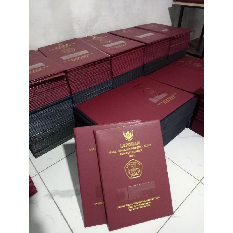 Jual Sampul Raport Sekolah Dasar || Cover Raport SD. Isi 8 Lembar (Umum ...