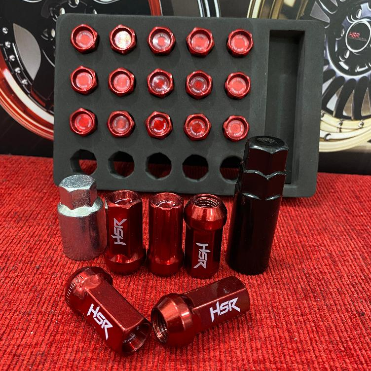 Jual BAUT / BAUD RODA TIPE DURA NUT MEREK HSR RED ULIR 1,5 SATU SET ISI ...