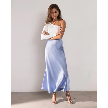 Rok Satin Panjang Long Satin Rok Satin Silk Skirt Long Satin Silk
