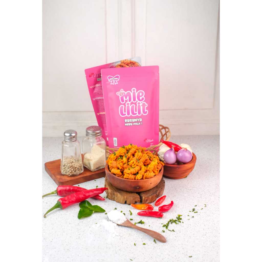 Jual milung Mie gulung daun jeruk mi lilit Keripik manda beling Kripik ...