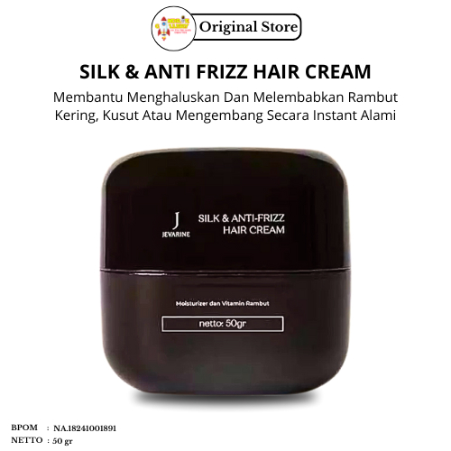 Jual Jevarine Silk Anti Frizz Hair Cream Membantu Merapihkan Rambut ...