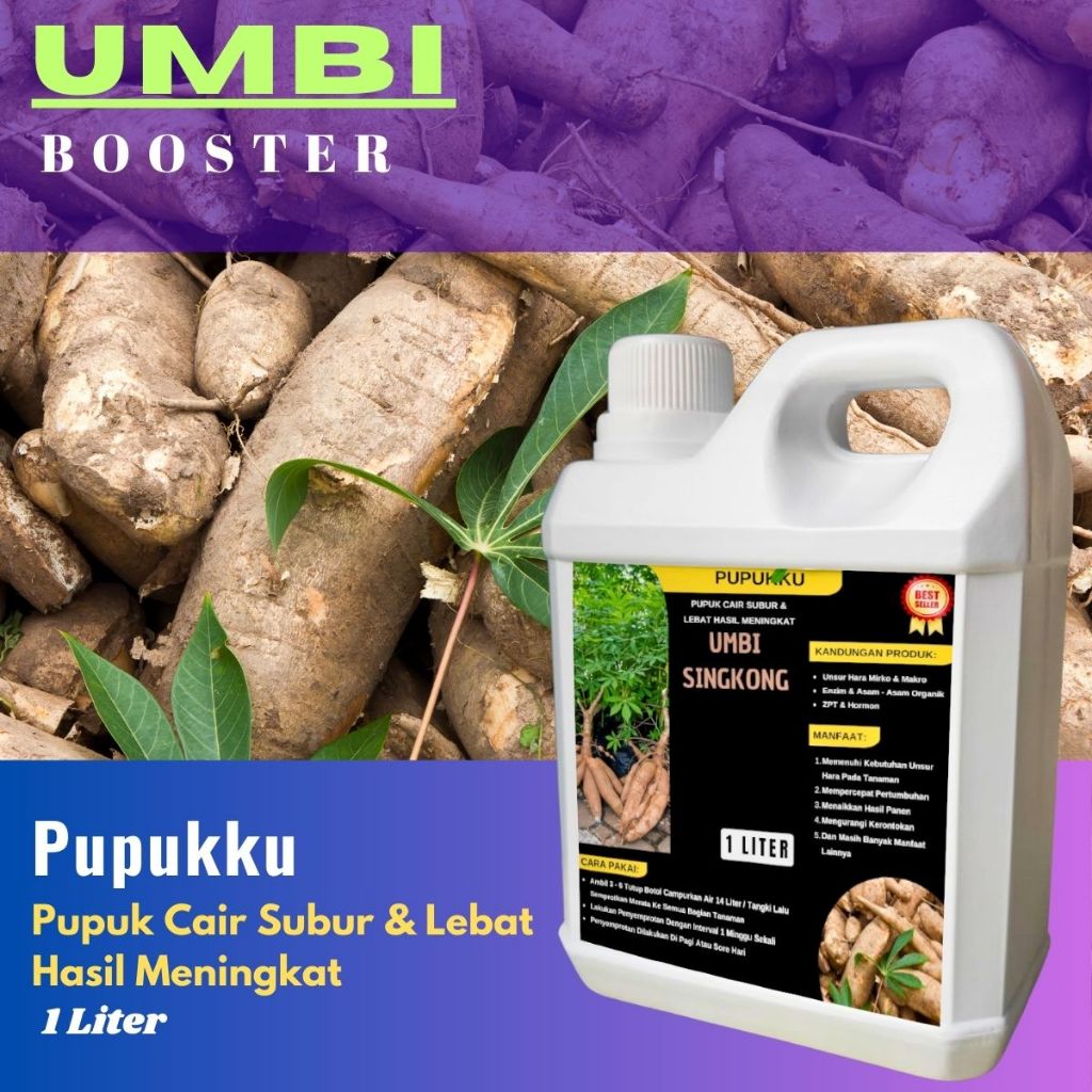 Jual Pupuk Pembesar Umbi Singkong, Kentang, Bawang Merah, Porang, Jalar ...