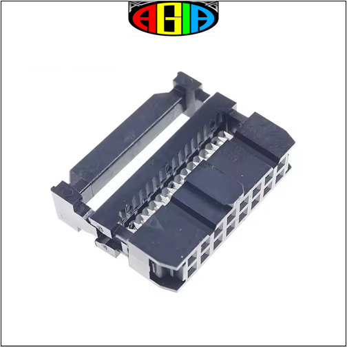Jual Socket IDC 16 pin female hitam soket konektor kabel running text ...