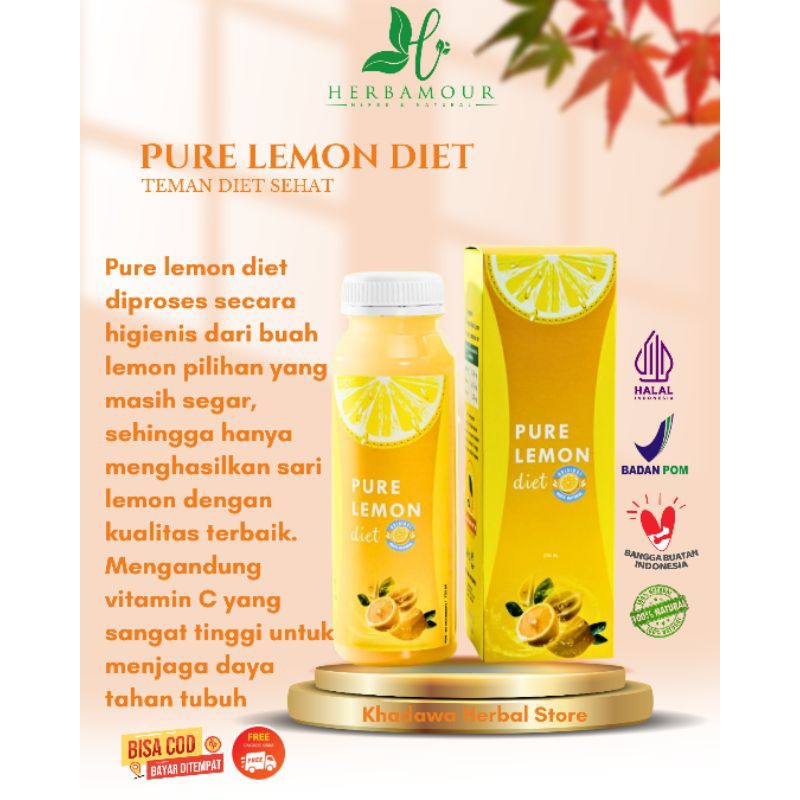Jual PURE LEMON DIET , 100% SARI LEMON ASLI BY HERBALOV | Shopee Indonesia