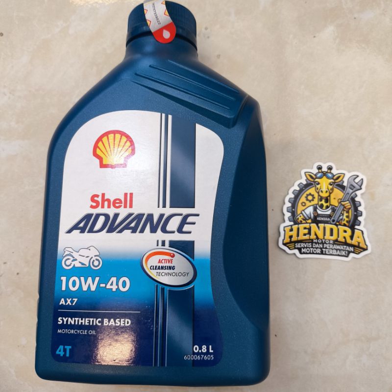Jual TERMURAH Oli Motor Shell ADVANCE AX7 4T 10W-40 800ml ORIGINAL ...