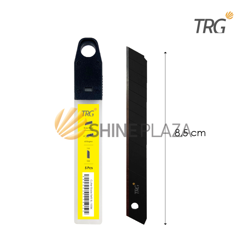 Jual TRG Black Cutter Blade BL-100BK - Refill Pisau Cuter Kecil Hitam ...