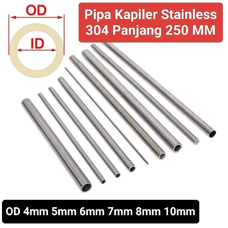 Jual Pipa Kapiler Stainless 304 / Pipa Tubing 0D 3mm 4mm 5mm 6mm 8mm ...