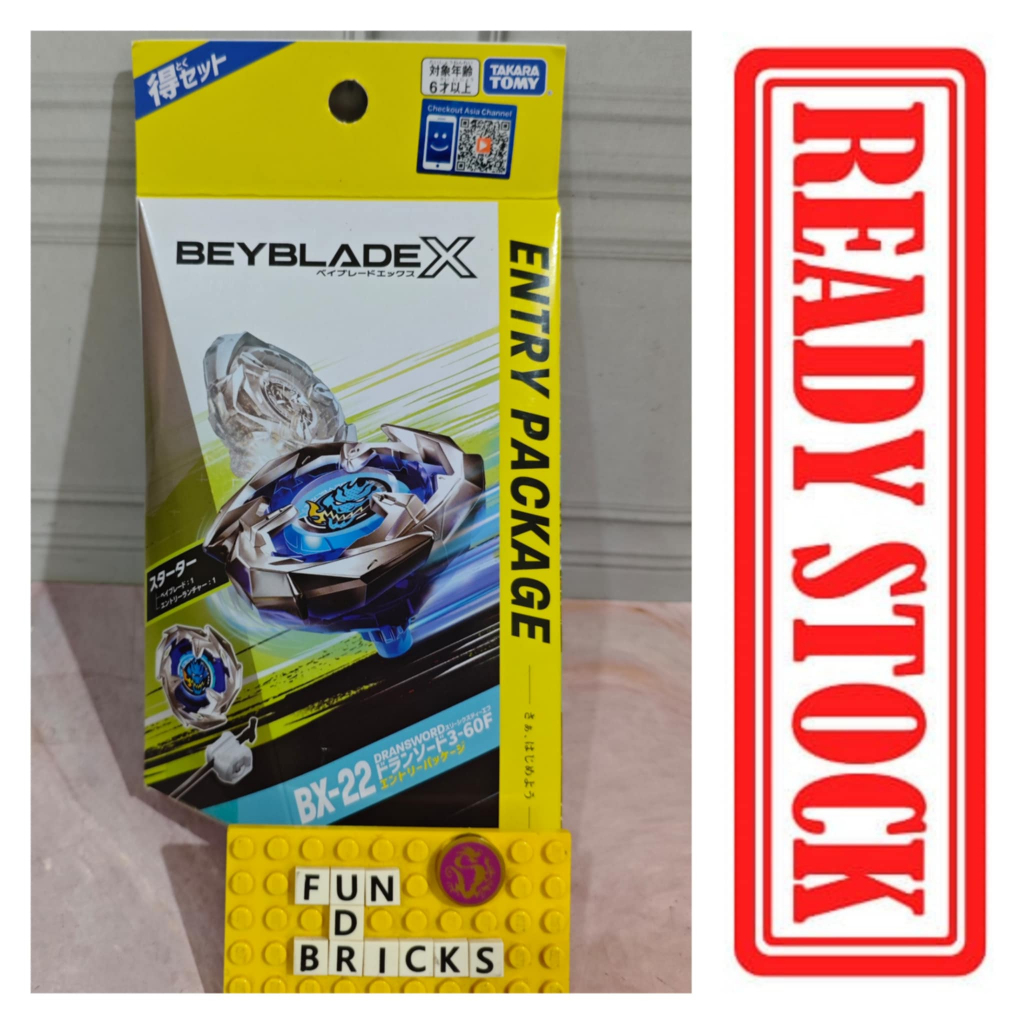 Jual TAKARA TOMY Beyblade BX-22 Dransword 3-60F Starter Entry Package ...