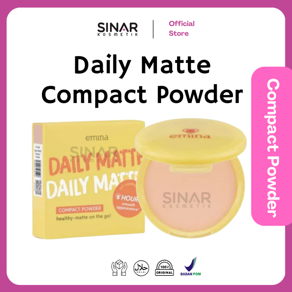 Jual Emina Daily Matte Compact Powder | Shopee Indonesia