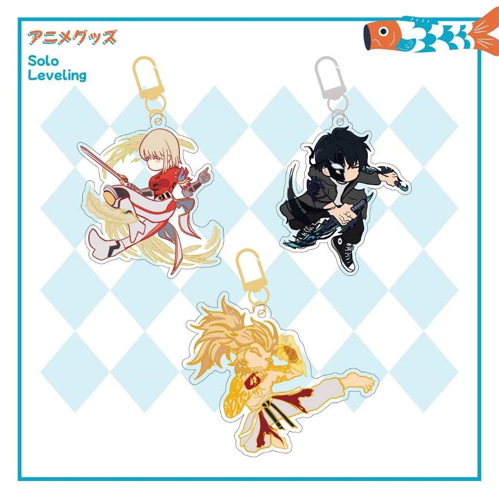 Jual ANIME GUZZU SOLO LEVELING KEYCHAIN - SOLO LEVELING SUNG JIN WOO ...