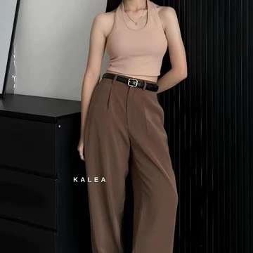 Viona Pants Loose Pants Trouser Wanita Celana Anti Kusut Celana Kulot Wanita