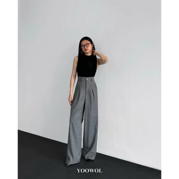 Viona Pants Loose Pants Trouser Wanita Celana Anti Kusut Celana Kulot Wanita