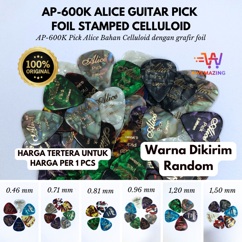 Assortimento Di Scelte Per Chitarra Celluloide Premium 100 Pz - Foto 4