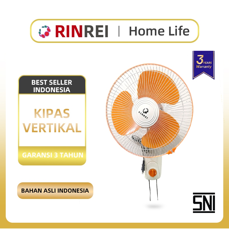 Jual Rinrei COD-12Inci Kipas Angin Dinding- Remote Control, Hemat