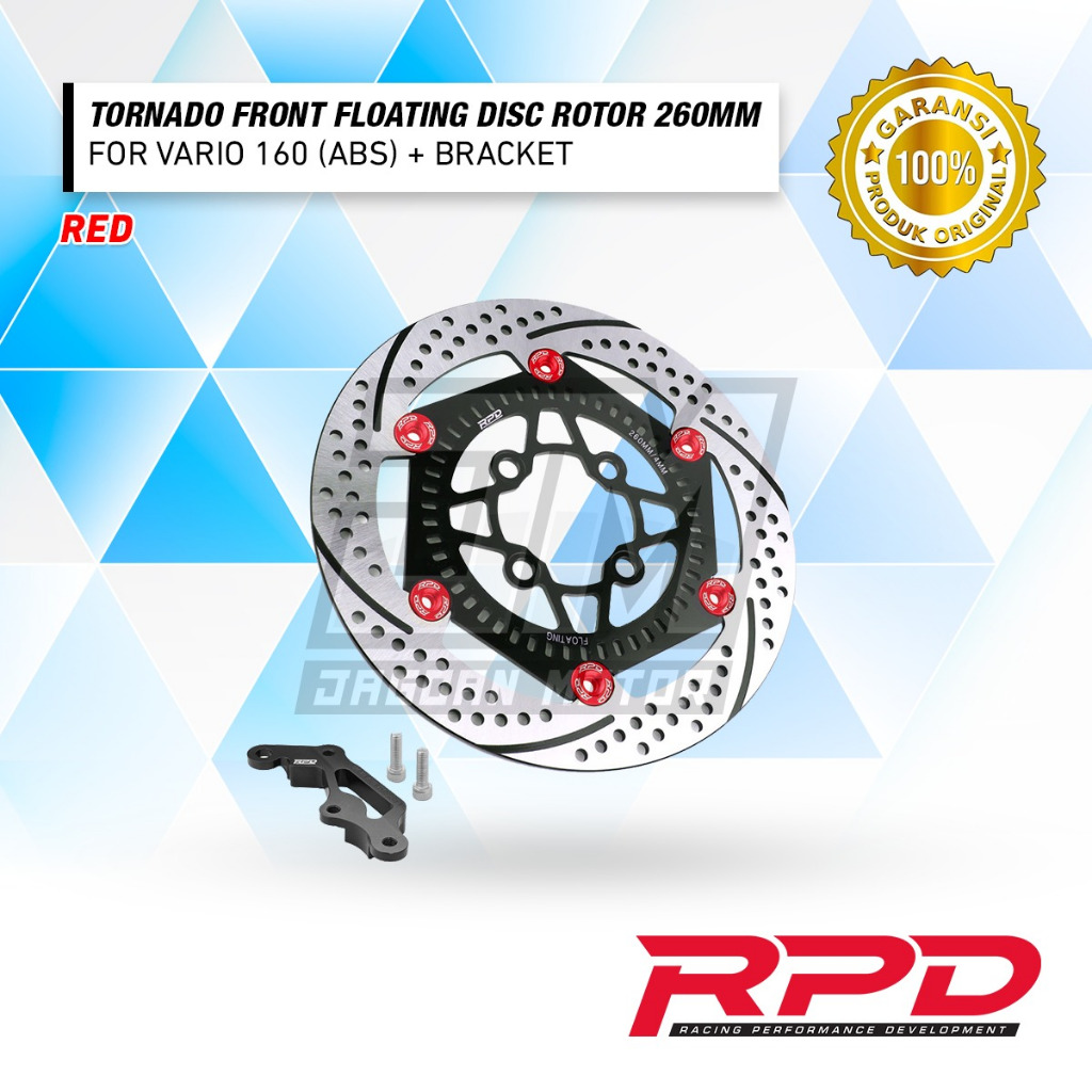 Jual RPD Tornado / Matrix Front Floating Disc Rotor 260MM For Vario 160 ...