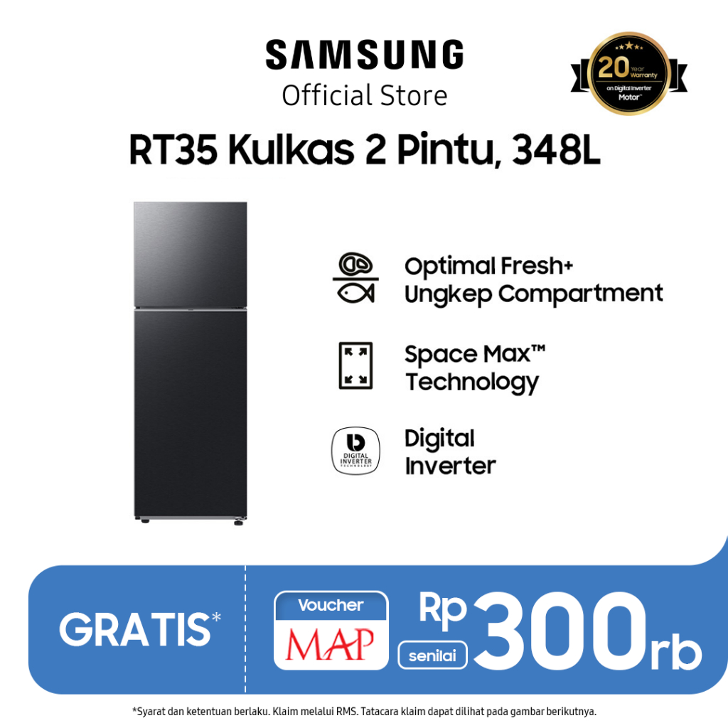 Jual Samsung Kulkas 2 Pintu dengan Ungkep Compartment, Spacemax dan ...