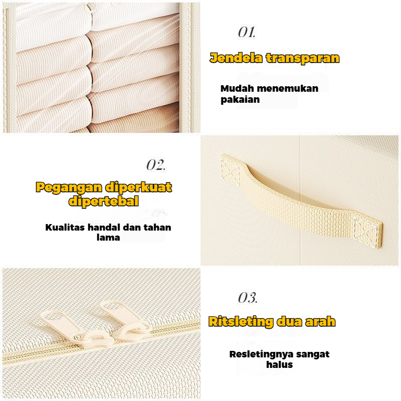 Jual 【COD】Kain Oxford Kotak Penyimpanan Waterproofing Storage Box ...