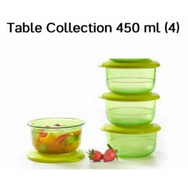 Jual TUPPERWARE Table Collection (2) @450 ml | Shopee Indonesia