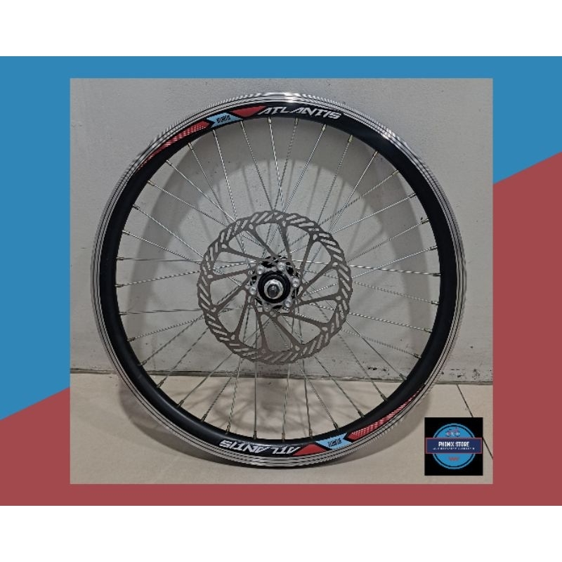 Jual Wheel set 20 Atlantis Hub Besi Hitam × Rotor Cakram Wheel set 20 ...