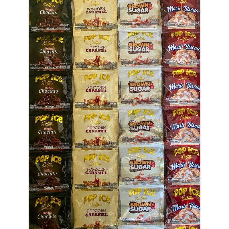 Jual Pop Ice Semua Varian Rasa Renceng Isi 10 Sachet | Shopee Indonesia