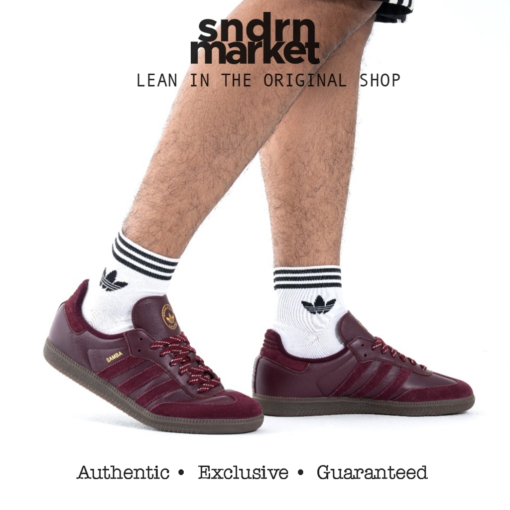 Jual ADIDAS Samba OG Sumatra Island Series Maroon Gum JR9445 BNIB 100% ...