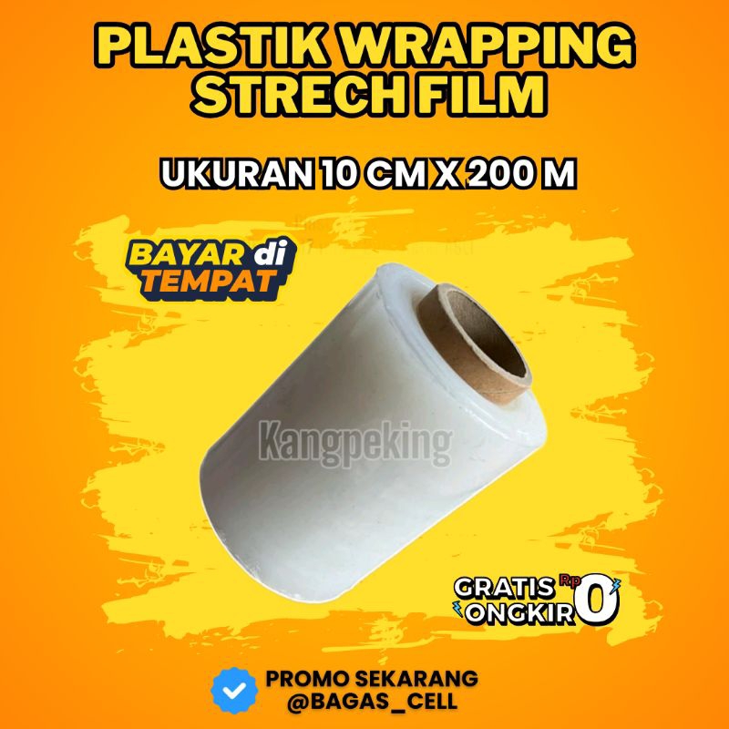Jual Plastik Stretch Film Plastik Wrapping bening Paket Jualan Online