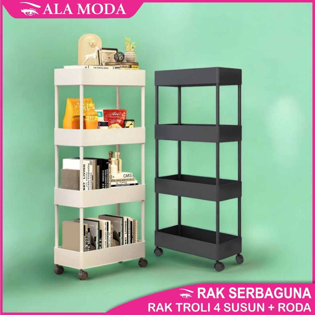 Jual ALA MODA Rak dapur sebaguna - Rak serbaguna 4 susun Rak troli ...