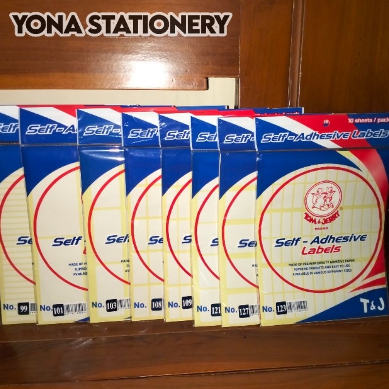 Jual Label / Tom & Jerry Self-Adhesive (Harga: Per-5 Pack) Labels No ...