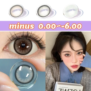 Mysticeyes Softlens Minus (0.00 s/d -6.00) Fog Pearl Series Gray 14.00MM