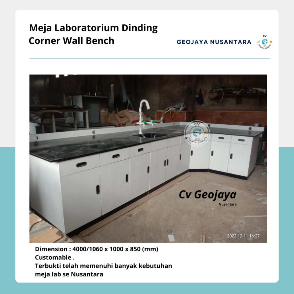 Jual Meja Laboratorium Dinding Corner Wall Bench LOKAL Lab Phenolic ...