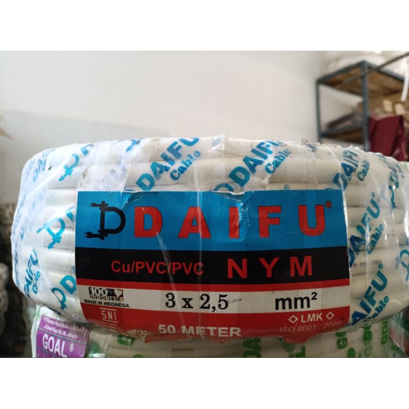 Jual Kabel Listrik NYM 3x2,5mm 50M DAIFU | DAIFU Kabel NYM | SNI ...