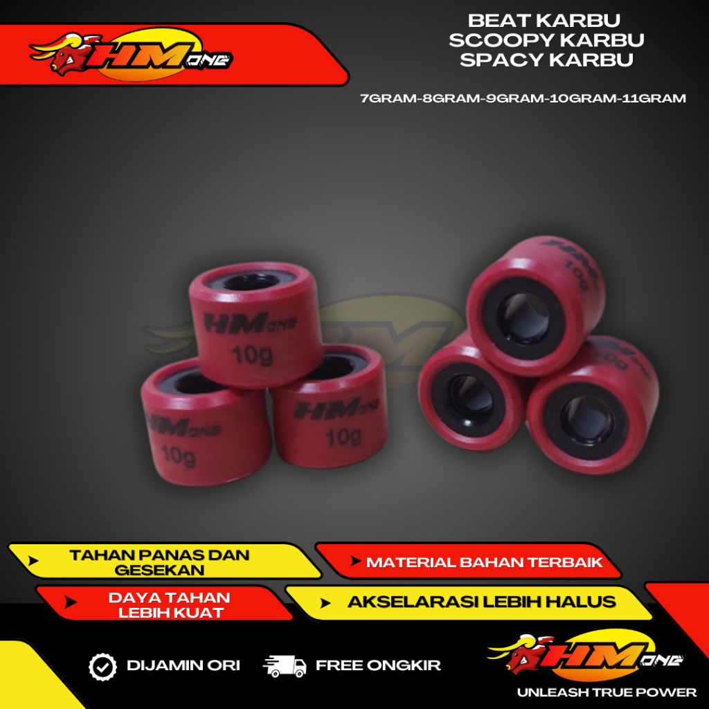 Jual ROLLER HMONE RACING BEAT KARBU SCOOPY KARBU SPACY BEAT LAMA UKURAN ...