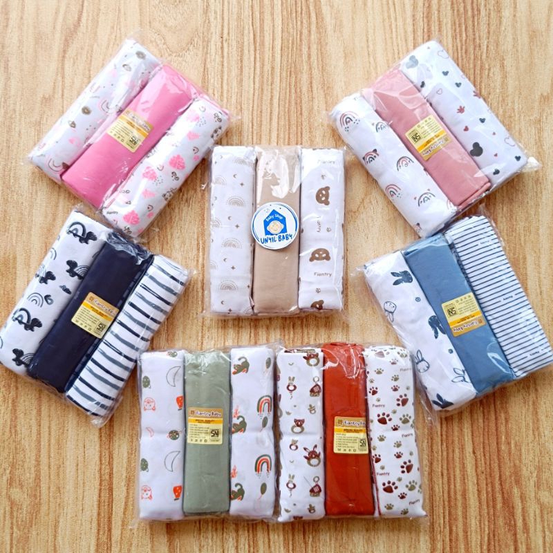 Jual 3pcs Bedong Bayi Pernel Bayi Baru Lahir 110x90cm | Shopee Indonesia