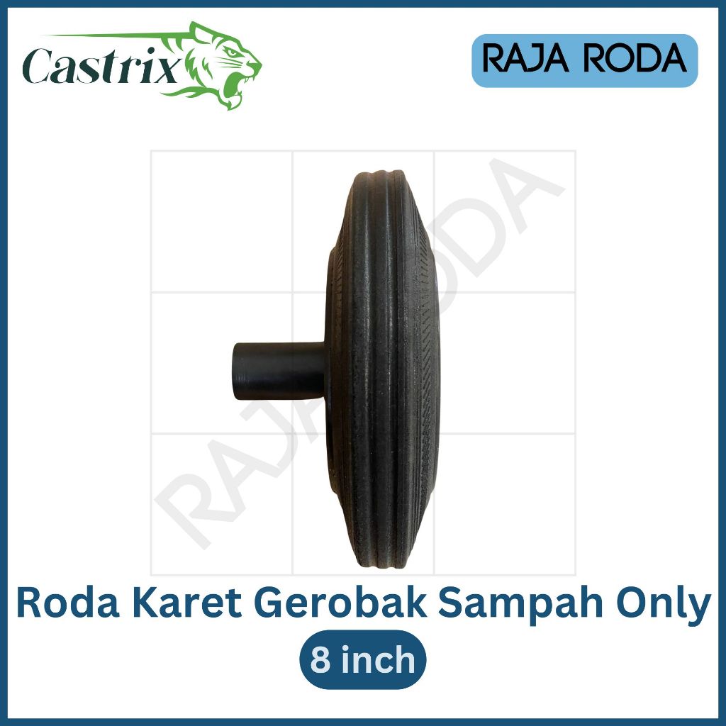 Jual Castrix Roda Karet Gerobak Sampah 8
